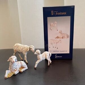 Fontanini Sheep Family Figurines 5”
